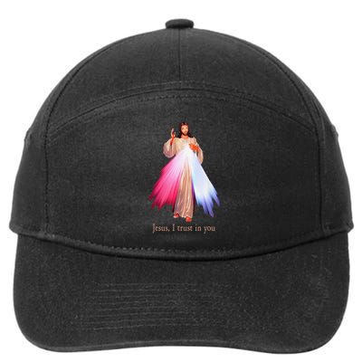 Divine Mercy Jesus I Trust In You 7-Panel Snapback Hat