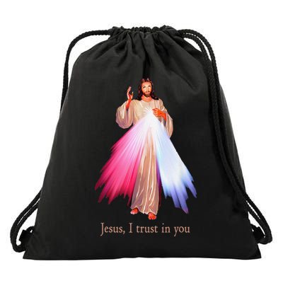 Divine Mercy Jesus I Trust In You Drawstring Bag