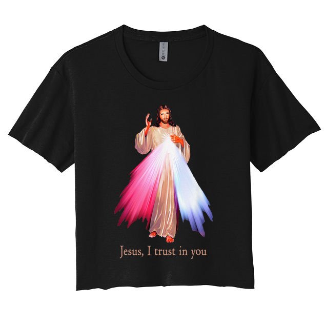 Divine Mercy Jesus I Trust In You Crop Top