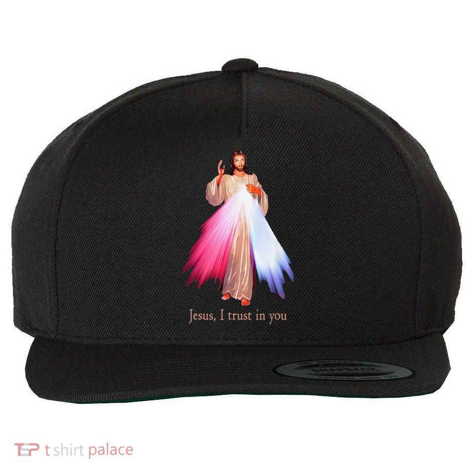 Divine Mercy Jesus I Trust In You Wool Snapback Cap