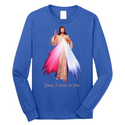 Divine Mercy Jesus I Trust In You Long Sleeve Shirt