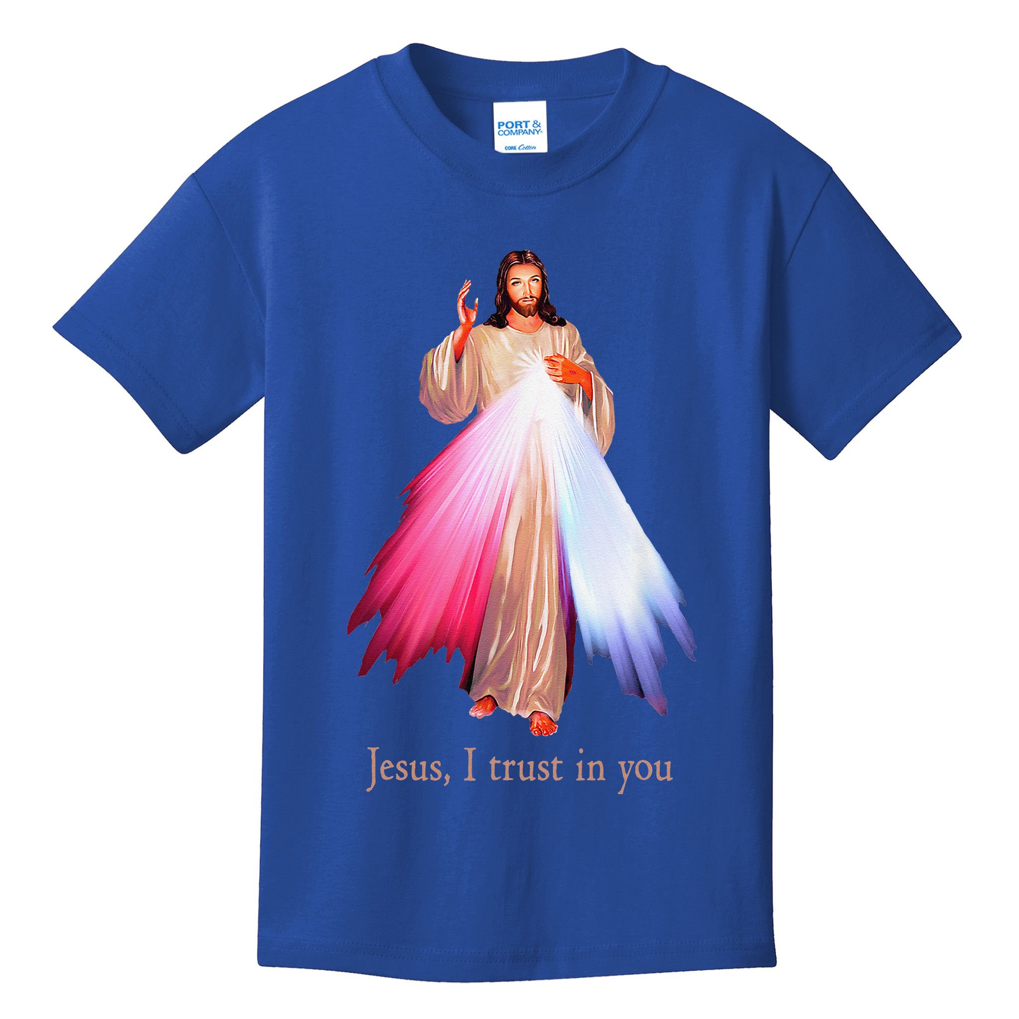 Divine Mercy Jesus I Trust In You Kids T-Shirt