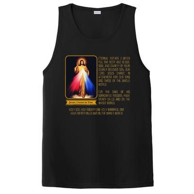 Divine Mercy Jesus Image Chaplet Novena Prayer Catholic PosiCharge Competitor Tank