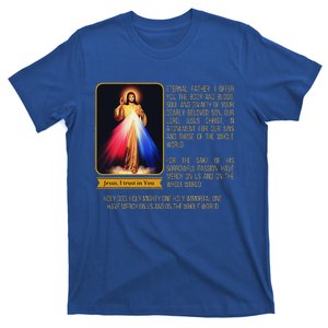 Divine Mercy Jesus Image Chaplet Novena Prayer Catholic T-Shirt