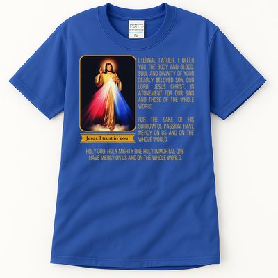 Divine Mercy Jesus Image Chaplet Novena Prayer Catholic Tall T-Shirt