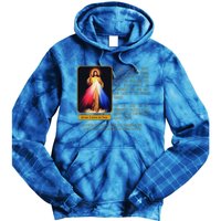 Divine Mercy Jesus Image Chaplet Novena Prayer Catholic Tie Dye Hoodie