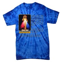 Divine Mercy Jesus Image Chaplet Novena Prayer Catholic Tie-Dye T-Shirt