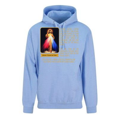 Divine Mercy Jesus Image Chaplet Novena Prayer Catholic Unisex Surf Hoodie