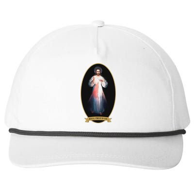 Divine Mercy Jesus I Trust In You Snapback Five-Panel Rope Hat