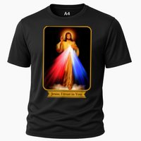 Divine Mercy Jesus I Trust In You Catholic Cooling Performance Crew T-Shirt