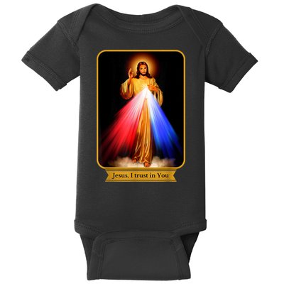 Divine Mercy Jesus I Trust In You Catholic Baby Bodysuit