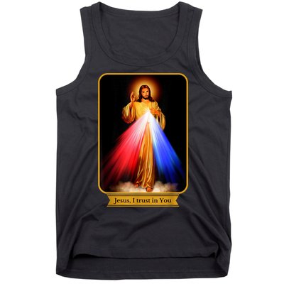 Divine Mercy Jesus I Trust In You Catholic Tank Top