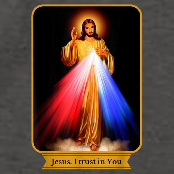 Divine Mercy Jesus I Trust In You Catholic Vector Backpack