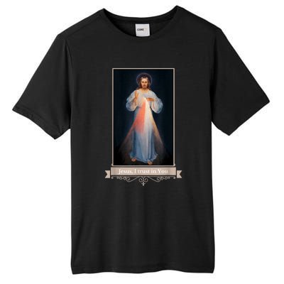 Divine Mercy Jesus I Trust In You Catholic Religious Tall Fusion ChromaSoft Performance T-Shirt