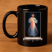 Divine Mercy Jesus I Trust In You Catholic Religious 11oz C Handle Ceramic Mug