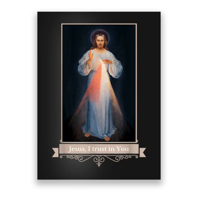 Divine Mercy Jesus I Trust In You Catholic Religious Poster