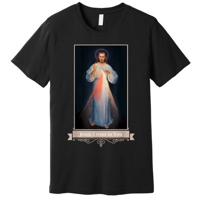Divine Mercy Jesus I Trust In You Catholic Religious Premium T-Shirt