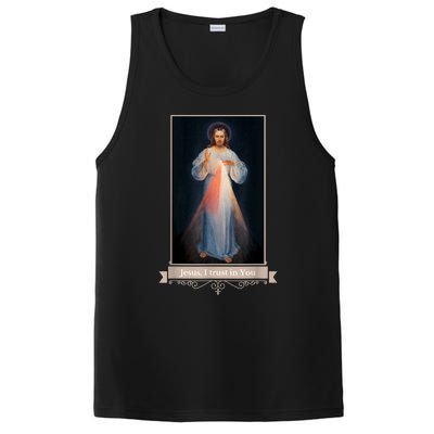 Divine Mercy Jesus I Trust In You Catholic Religious PosiCharge Competitor Tank