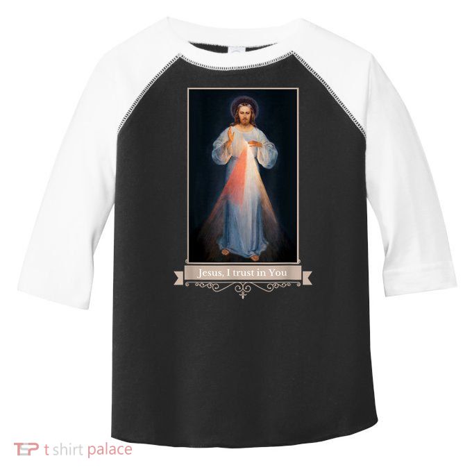 Divine Mercy Jesus I Trust In You Catholic Religious Toddler Fine Jersey T-Shirt