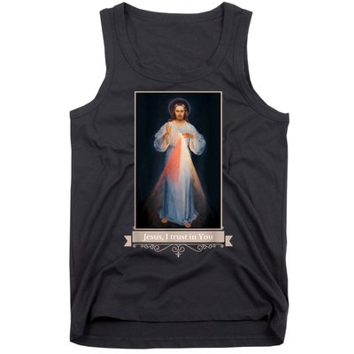 Divine Mercy Jesus I Trust In You Catholic Religious Tank Top