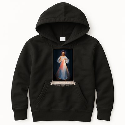 Divine Mercy Jesus I Trust In You Catholic Religious Kids Hoodie