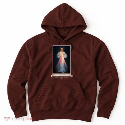 Divine Mercy Jesus I Trust In You Catholic Religious Hoodie