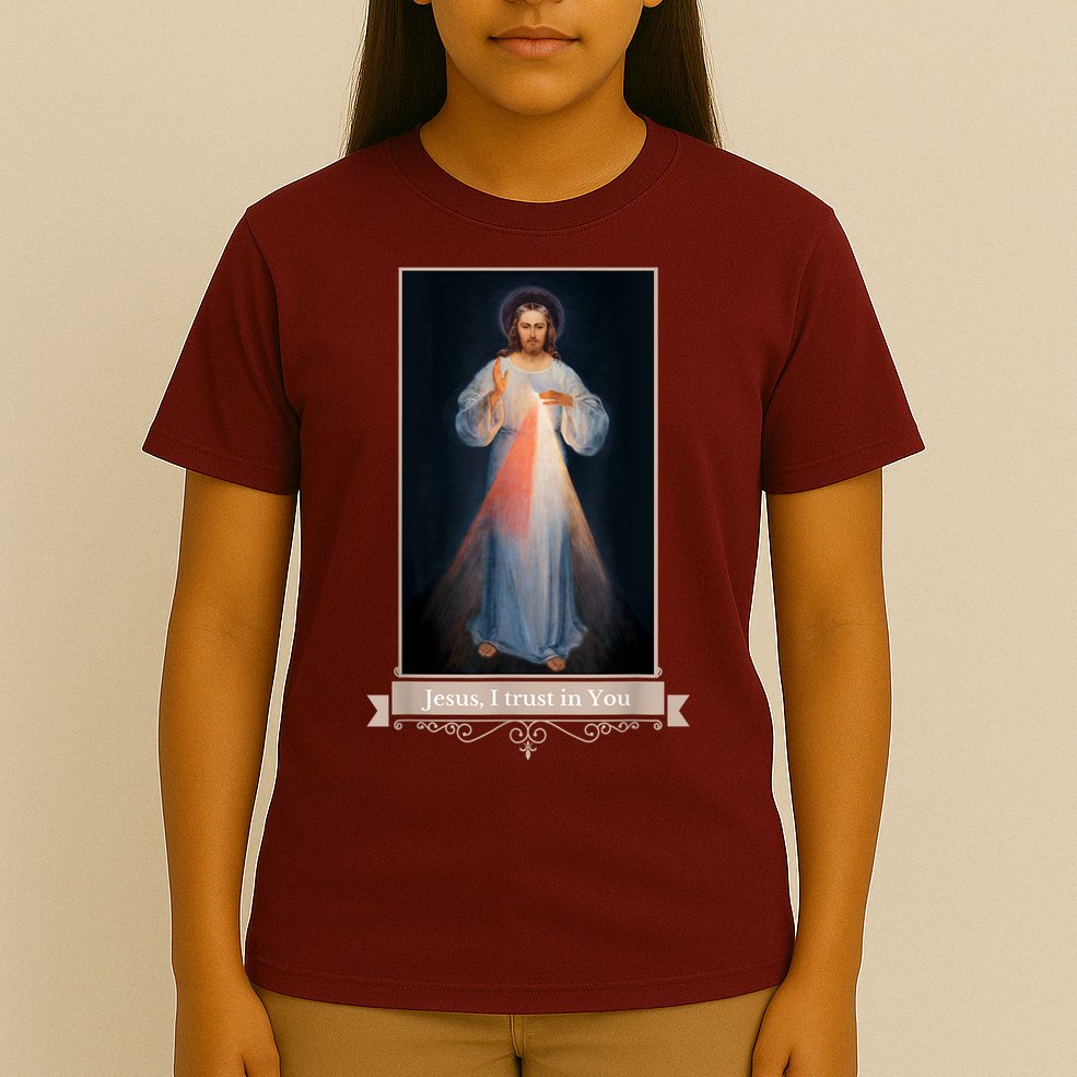 Divine Mercy Jesus I Trust In You Catholic Religious T-Shirt