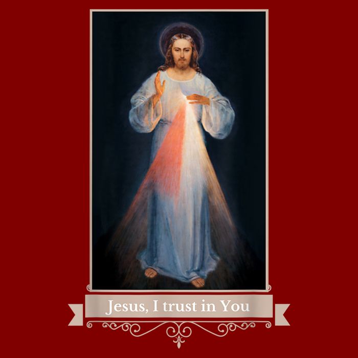 Divine Mercy Jesus I Trust In You Catholic Religious T-Shirt