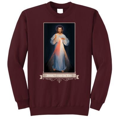 Divine Mercy Jesus I Trust In You Catholic Religious Tall Sweatshirt