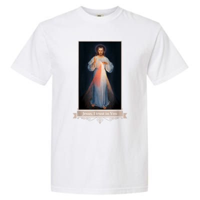 Divine Mercy Jesus I Trust In You Catholic Religious Garment-Dyed Heavyweight T-Shirt