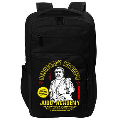 Democracy Manifest Judo Academy Funny Democracy Manifest Impact Tech Backpack