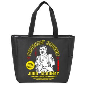 Democracy Manifest Judo Academy Funny Democracy Manifest Zip Tote Bag