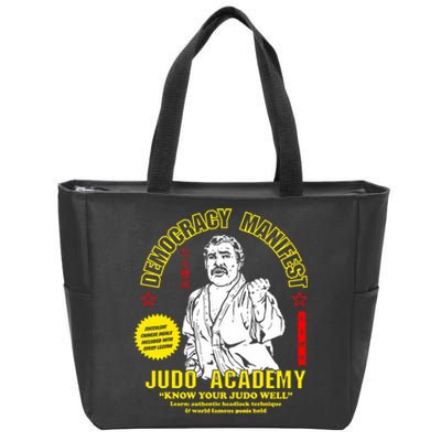 Democracy Manifest Judo Academy Funny Democracy Manifest Zip Tote Bag