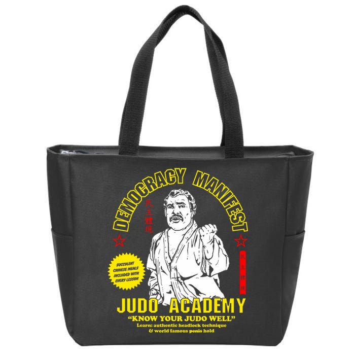 Democracy Manifest Judo Academy Funny Democracy Manifest Zip Tote Bag