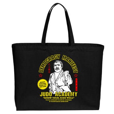 Democracy Manifest Judo Academy Funny Democracy Manifest Cotton Canvas Jumbo Tote