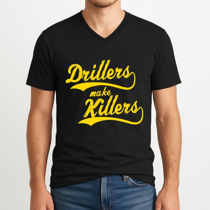 Drillers Make Killers Bjj Mma Jiu Jitsu Grappling V-Neck T-Shirt