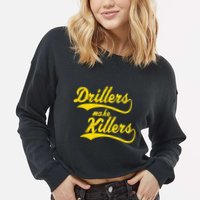 Drillers Make Killers Bjj Mma Jiu Jitsu Grappling Cropped Pullover Crew