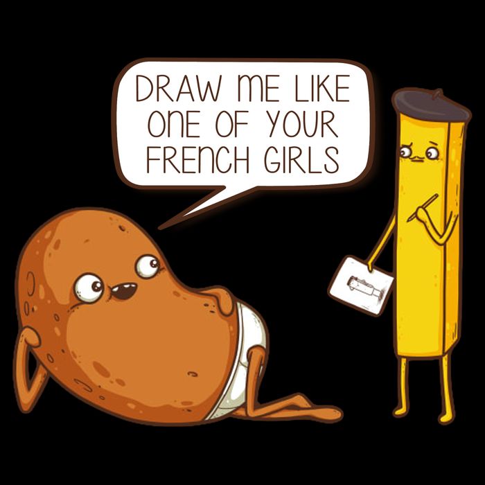 Draw Me Like One Of Your French Girls Fries Potato Funny Cooling Performance Crew T-Shirt