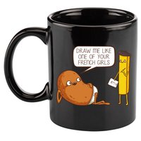 Draw Me Like One Of Your French Girls Fries Potato Funny 11oz C Handle Ceramic Mug