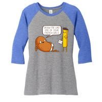 Draw Me Like One Of Your French Girls Fries Potato Funny Women's Tri-Blend 3/4-Sleeve Raglan Shirt