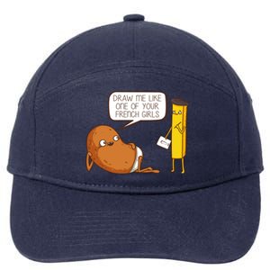 Draw Me Like One Of Your French Girls Fries Potato Funny 7-Panel Snapback Hat