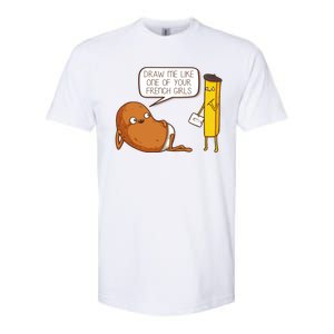 Draw Me Like One Of Your French Girls Fries Potato Funny Softstyle CVC T-Shirt