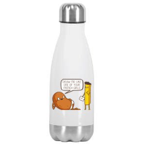 Draw Me Like One Of Your French Girls Fries Potato Funny Stainless Steel Insulated Water Bottle