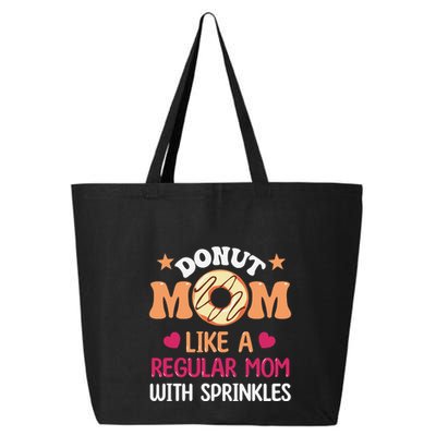 Donut Mom Like A Regular Wwith Spprinkles Doughnut Mother's Day Gift 25L Jumbo Tote