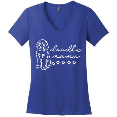 Doodle Mama Labradoodle Golden Gift Doodle Dog Lover Mom Gift Women's V-Neck T-Shirt