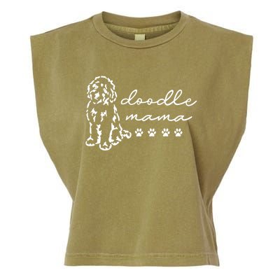 Doodle Mama Labradoodle Golden Gift Doodle Dog Lover Mom Gift Garment-Dyed Women's Muscle Tee