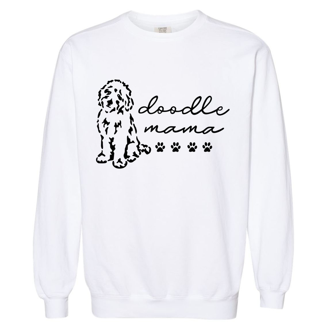 Doodle Mama Labradoodle Golden Gift Doodle Dog Lover Mom Gift Garment-Dyed Sweatshirt