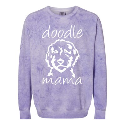 Doodle Mama Labradoodle Golden Doodle Dog Lover Mom Gift Colorblast Crewneck Sweatshirt