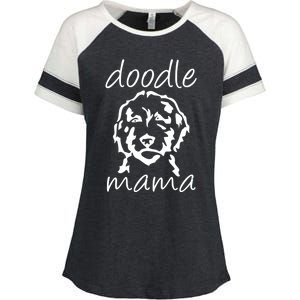 Doodle Mama Labradoodle Golden Doodle Dog Lover Mom Gift Enza Ladies Jersey Colorblock Tee