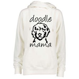 Doodle Mama Labradoodle Golden Doodle Dog Lover Mom Gift Womens Funnel Neck Pullover Hood